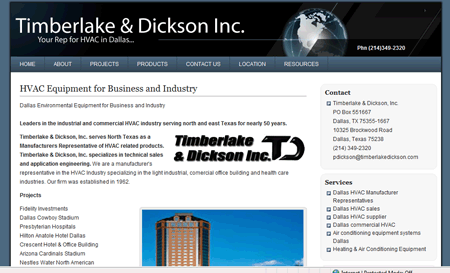 Timberlake & Dickson, Inc. - HVAC Equipment for Business and Industry