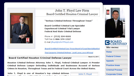 John T. Floyd Law Firm - Board Certified Houston Criminal Lawyer